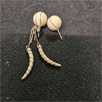 American ivory earrings