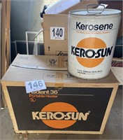 Kero-Sun Portable Heater and Can