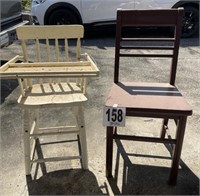 High Chair and Chair