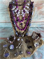 Violet Hare Costume Jewelry Set