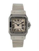 Cartier Santos De Cartier Galbee Silver Dial Watch