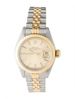 Rolex Date 18k Two Tone Champagne Dial Auto. 26mm