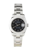 Rolex Datejust Black Dial Automatic Watch 26mm
