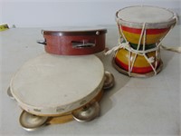 Old Tamborines and Bongo Drum