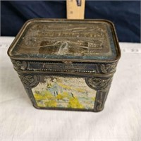 old tin box