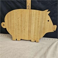 wooden pig chopping block