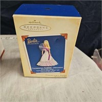 hallmark barbie christmas ornament in original box