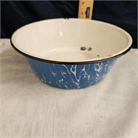 blue granite swirrel pan