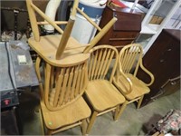 4 BENTWOOD DINING CHAIRS