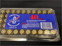 American Ammunition 40 S&W 180 gr 50 rnds