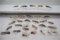 APPROX. 30 VINTAGE FISHING LURES: