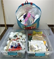 (3) Large Bins of Unused Crafts See Photos for
