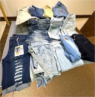 Unused Clothing Jean Lot Some with Tags - See