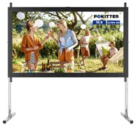 POKITTER Projector Screen With Stand 84"
