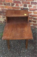 Mid Century Step Back End Table