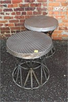 A pair of Metal Tables