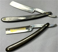 (2) Antique Straight Razors See Photos for