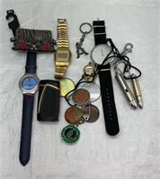 Watches, lighter & key chains
