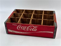 Vintage Enjoy Coca-Cola Wood Crate 18"