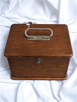 Antique Vintage Oak Wooden Box
