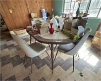 Mid-Century Dining Table & 4 Chairs