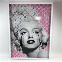 Marilyn Monroe Louis Vuitton Framed Print