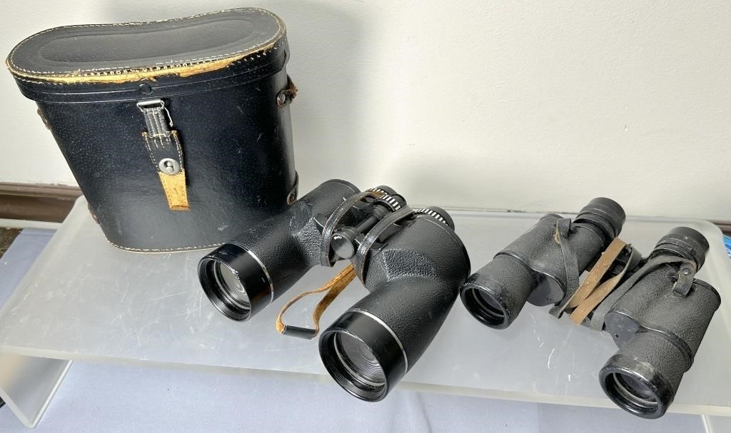 (2) Vintage Binoculars See Photos for Details