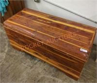 Vintage cedar blanket chest