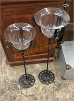 Cast iron candle holders