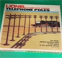 Vintage Lionel telephone poles