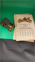 Vintage wilt Ford sale advertising calendars and