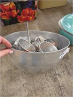 Vintage cast craft punch bowl set