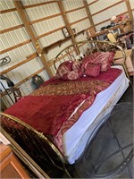 Brass king sized bed