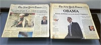 (2) Vintage New York Time Complete Newspapers