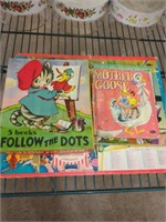 Vintage kids games,books and puzzle lot