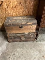 Antique wooden trunks