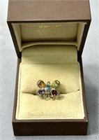 Vintage Sterling Gemstone Ring See Photos for