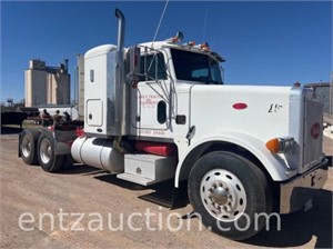 1998 PETERBILT SEMI, MODEL 378, FLAT TOP, SHORT