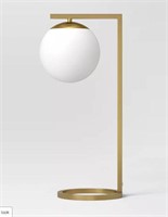 Globe Desk Lamp-Gold & White