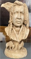 11 - NATIVE AMERICAN SCULPTURE 17"T (G5)