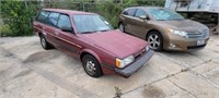 1987 Maroon Subaru GL