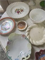 Stem bowls, sm decorative plates