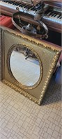 Gold gesso mirror