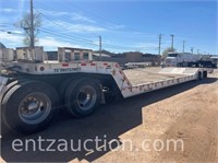 2002 TRAIL-EZE DOUBLE DROP IMPLEMENT TRAILER,