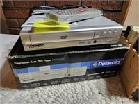 DVD player new in box, stereo headphones new