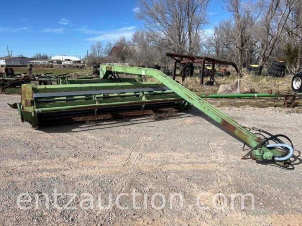 JD MODEL 300 HYDRA SWING SWATHER, 14' SICKLE