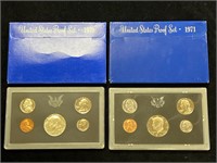 1970 & 1971 United States Proof Sets in Boxes