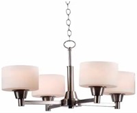 Hampton Bay Oron 4-Light Brushed Nickel Chandelier