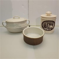 Ceramic Container & Dish Lot