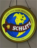 Vintage Schlitz Beer Illuminated Sign